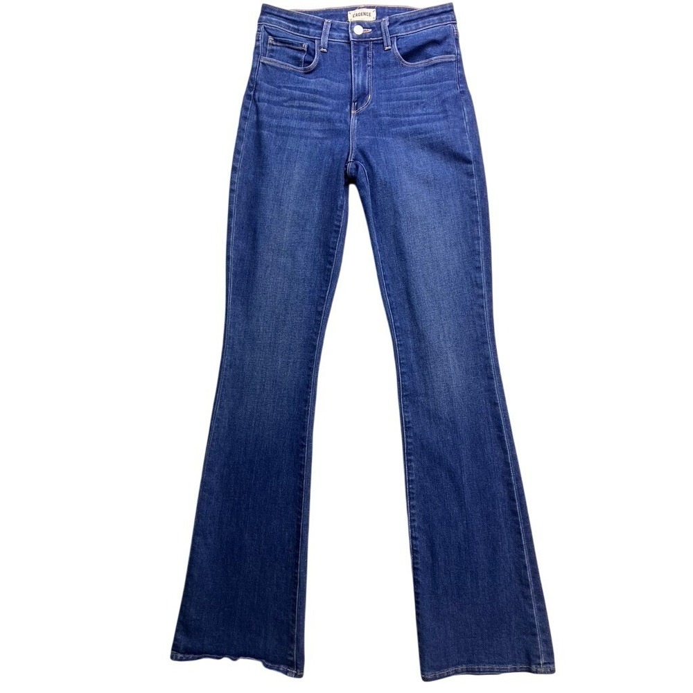 L'AGENCE Flare Jeans Womens 26 Blue High Rise Stretch Denim Pants Classic